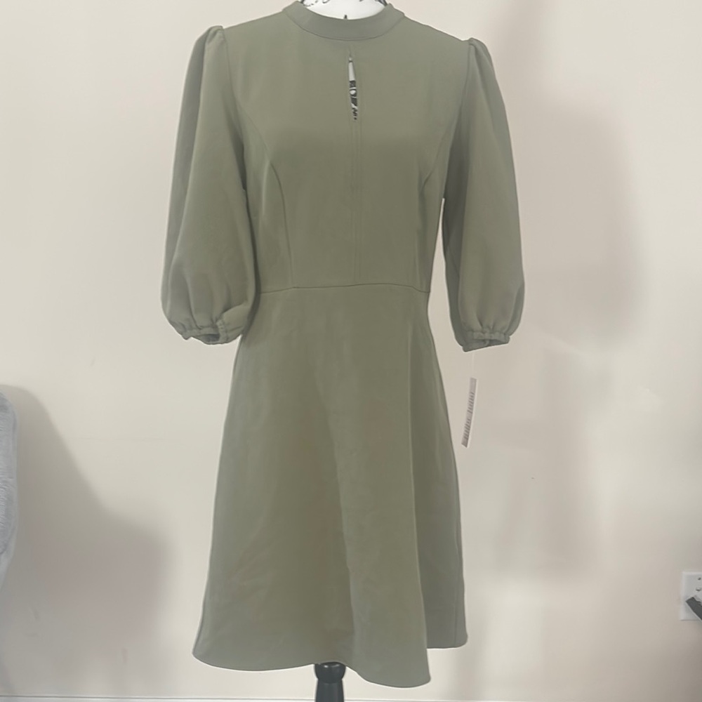 Nanette Lepore Sage Green Long Sleeve Dress